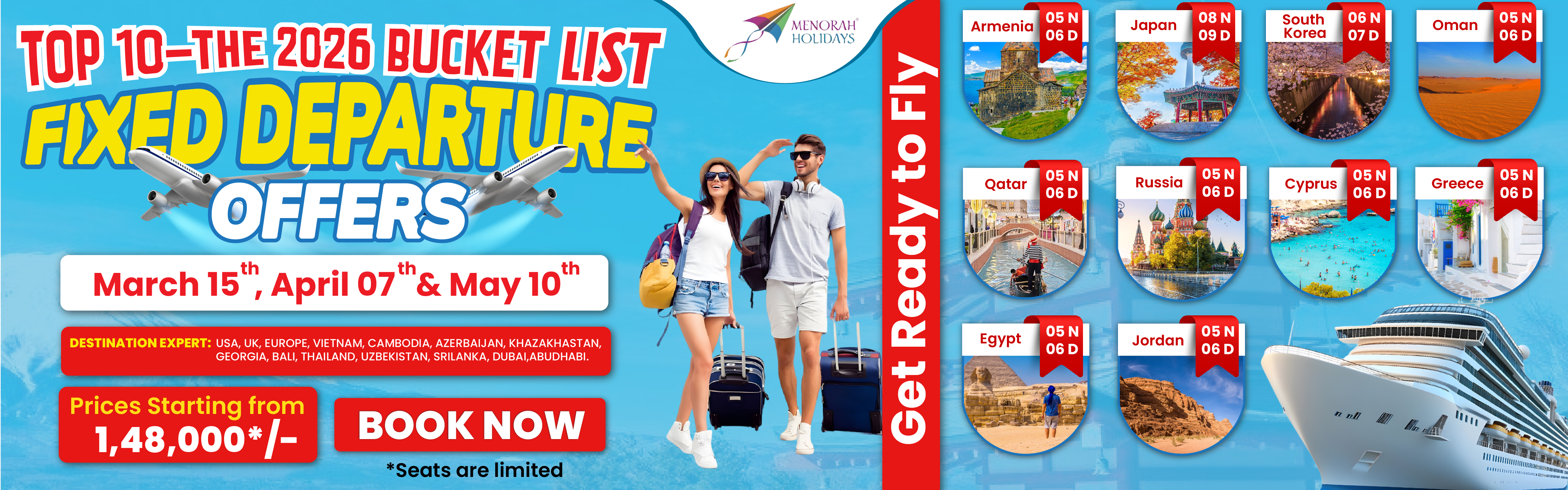 Top 10 - The 2026 Bucket List Fixed Departure Offers